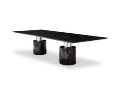 120" Black Marble Modern Conference Table With Marble Column Bases -Home Decor Shop dt1640 blk 2 1