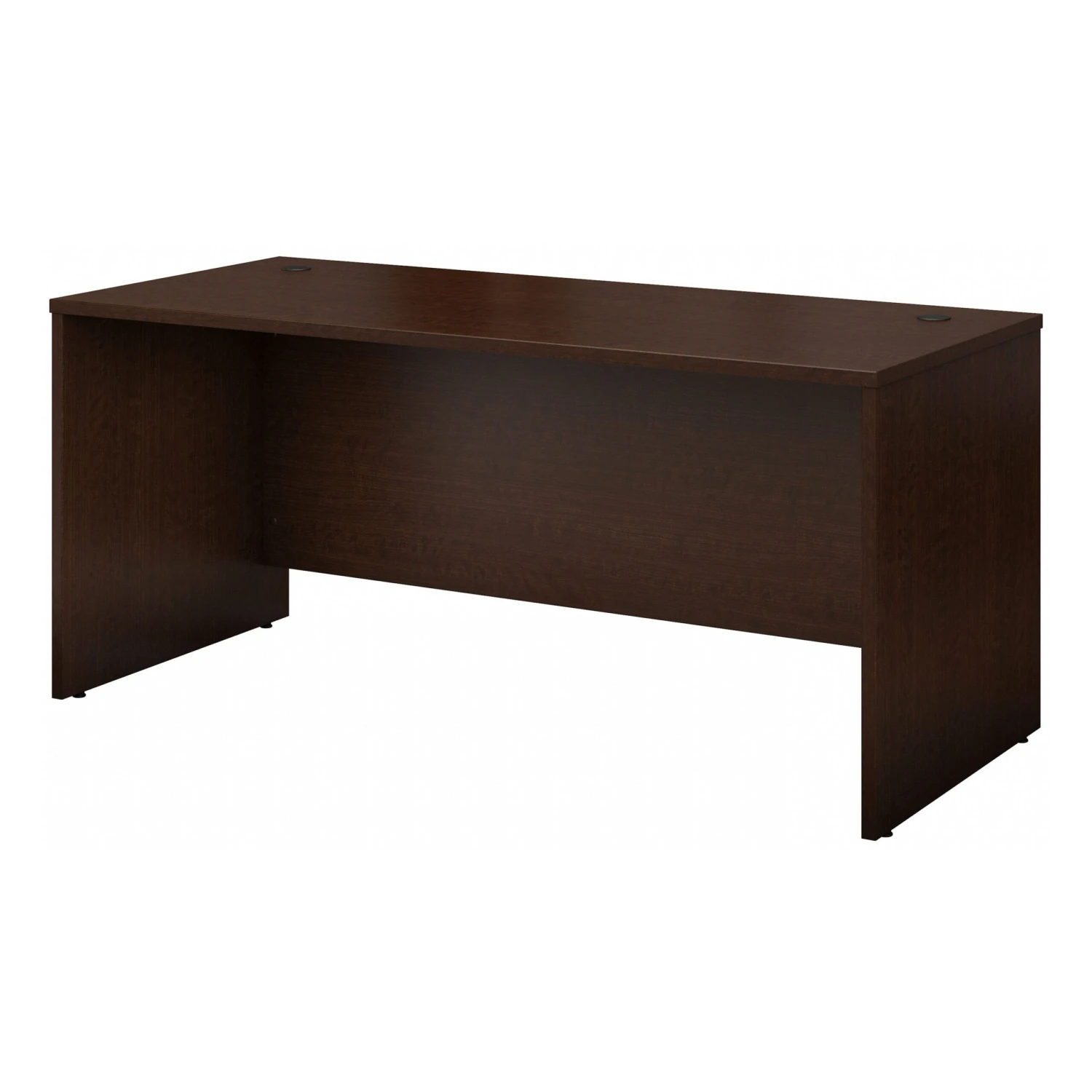 66" Modern Mocha Cherry Executive Desk 2 66" Modern Mocha Cherry Executive Desk - Image 2