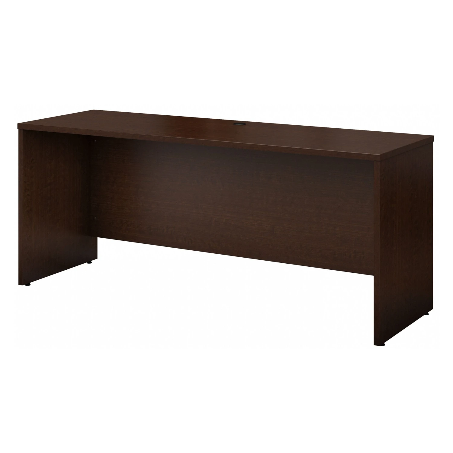 72" Minimalistic Office Desk In Mocha Cherry 2 72" Minimalistic Office Desk In Mocha Cherry - Image 2