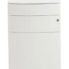 Premium White Mobile File Cabinet With Lock From Euro Style