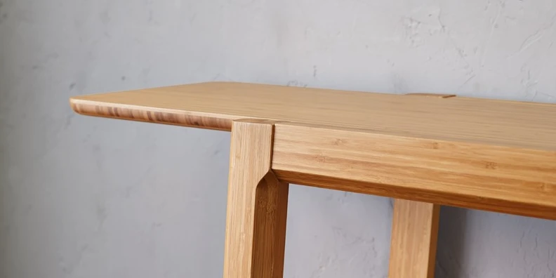 Solid Bamboo Bookshelf In Caramel Finish 2 Solid Bamboo Bookshelf In Caramel Finish - Image 2