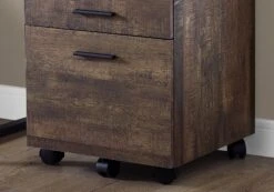 Trendy 3-Drawer Filing Cabinet In Brown Woodgrain Finish -Home Decor Shop i 7400 f1