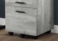 Trendy 3-Drawer Filing Cabinet In Gray Woodgrain Finish 5 Trendy 3-Drawer Filing Cabinet In Gray Woodgrain Finish -Home Decor Shop i 7401 f1