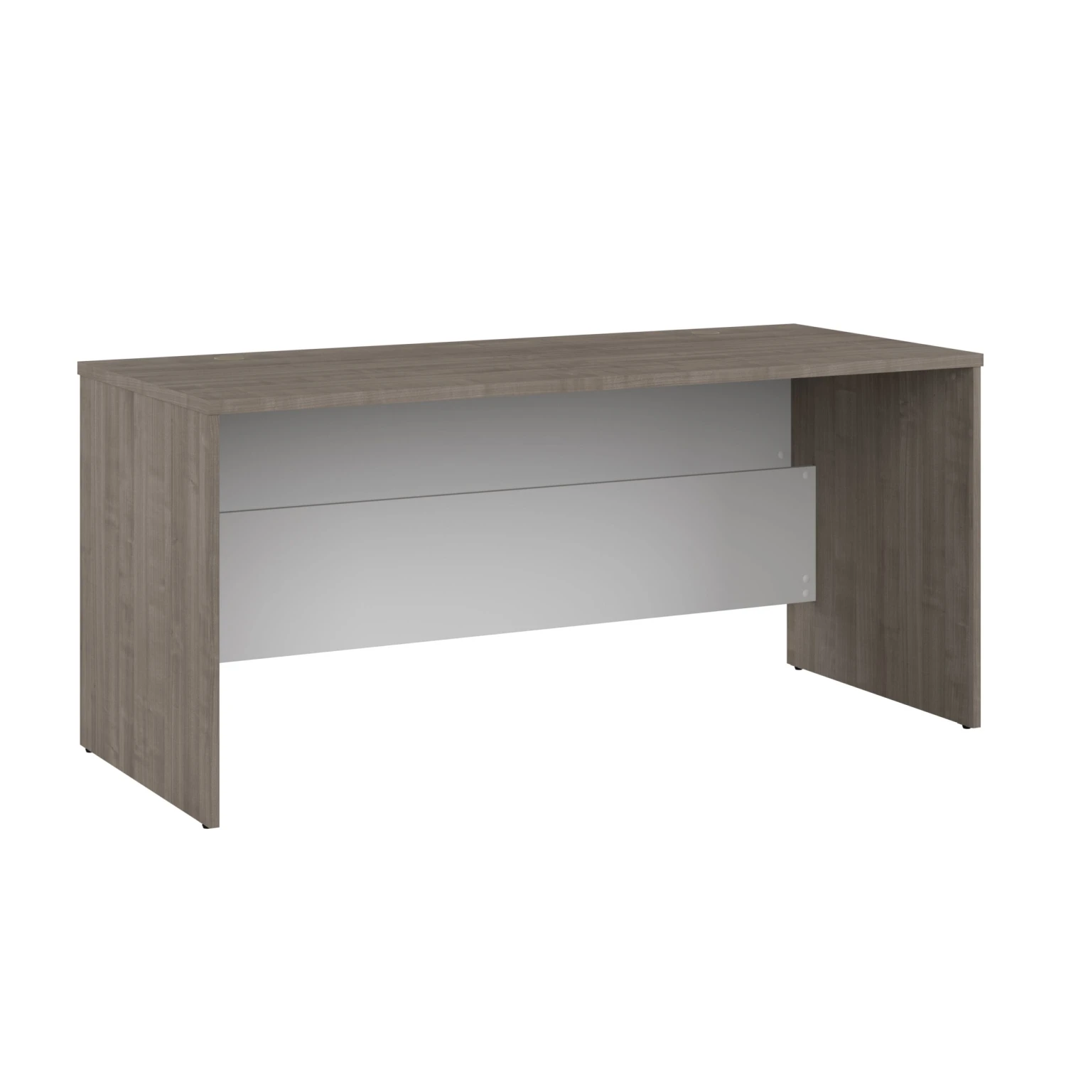 65" Basic Desk In Silver Maple & White 1 65" Basic Desk In Silver Maple & White