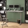 72" Dual Monitor Adjustable Desk In White