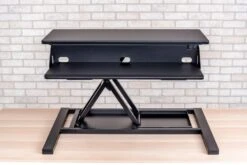 Luxor Black Electric Motor Desk Riser 12 Luxor Black Electric Motor Desk Riser -Home Decor Shop lvlup epro32 bk electric desktop converter 07