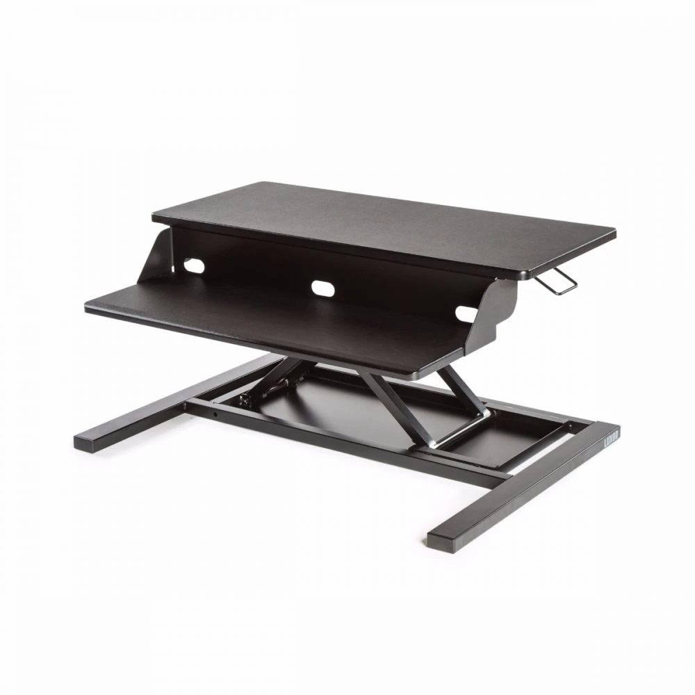 Luxor Sleek Black Desk Riser W/ Pneumatic Lift 2 Luxor Sleek Black Desk Riser W/ Pneumatic Lift - Image 2