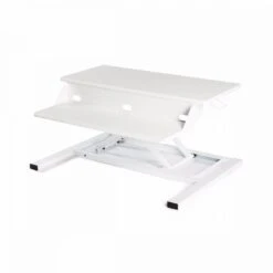 Luxor Sleek White Desk Riser W/ Pneumatic Lift 9 Luxor Sleek White Desk Riser W/ Pneumatic Lift -Home Decor Shop lvluppro32 wh level up 32 pro standing desk converter white angled raised 4