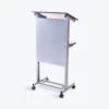 Luxor White Rolling Lectern Or Workstation W/ Adjustable Height