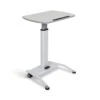 Luxor White Adjustable Lectern W/ Pneumatic Foot Pedal