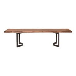 Modern 76" Solid Acacia Executive Desk Or Conference Table