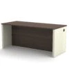71" Executive Desk In White Chocolate & Antigua Finish