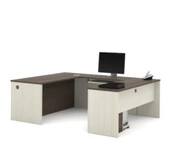White Chocolate & Antigua Premium U-shaped Desk -Home Decor Shop prestige white chocolat antigua 99871 52 2