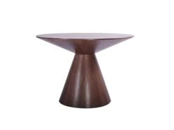 Modern Walnut Veneer 47" Circular Meeting Table -Home Decor Shop products dt1428 wlt 2