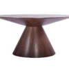 59" Round Meeting Table In Walnut Veneer
