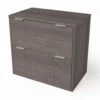 Elegant Locking Bark Gray Lateral File Cabinet