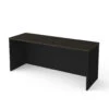 Modern 71" Executive Desk In Black And Dark Gray