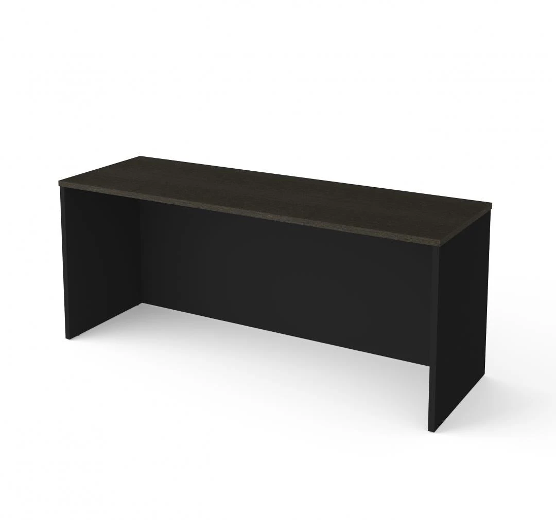 Modern 71" Executive Desk In Black And Dark Gray 1 Modern 71" Executive Desk In Black And Dark Gray