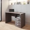 51" Modern Desk In Wenge Woodgrain