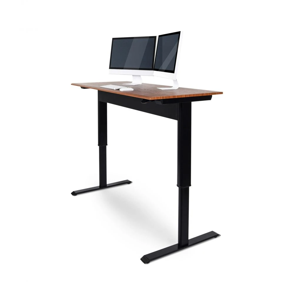 Luxor 48" Wood Veneer Standing Office Desk W/ Pneumatic Lift 4 Luxor 48" Wood Veneer Standing Office Desk W/ Pneumatic Lift - Image 4