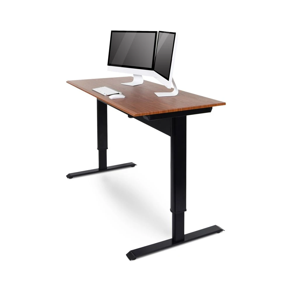 Luxor 48" Wood Veneer Standing Office Desk W/ Pneumatic Lift 3 Luxor 48" Wood Veneer Standing Office Desk W/ Pneumatic Lift - Image 3