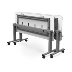 Luxor Modern 71" White Flip-Top Standing Office Desk Or Workstation -Home Decor Shop stand nestc 60 60in adjustable flip top table crank handle multiple nested 3 1656e288 dbe1 4768 aaba bd1cfbee48fd