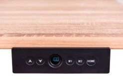 Luxor 59" Standing Desk W/ White Oak Veneer Top, Electric Height Adjustment -Home Decor Shop stande 60 bk wo 60x30 dual motor controls 2