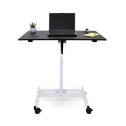 Luxor 40" Mobile Single-Column Sit-Stand Workstation Or Desk