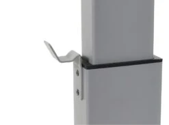 Luxor 29" White Workstation Or Office Desk W/ Wheels & Crank 6 Luxor 29" White Workstation Or Office Desk W/ Wheels & Crank -Home Decor Shop student c student desk sit stand desk with crank handle backpack hook 3