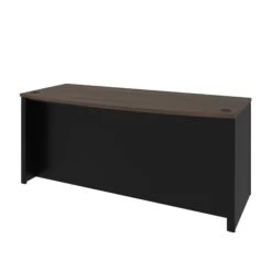 71" Premium Bowfront Executive Desk In Antigua
